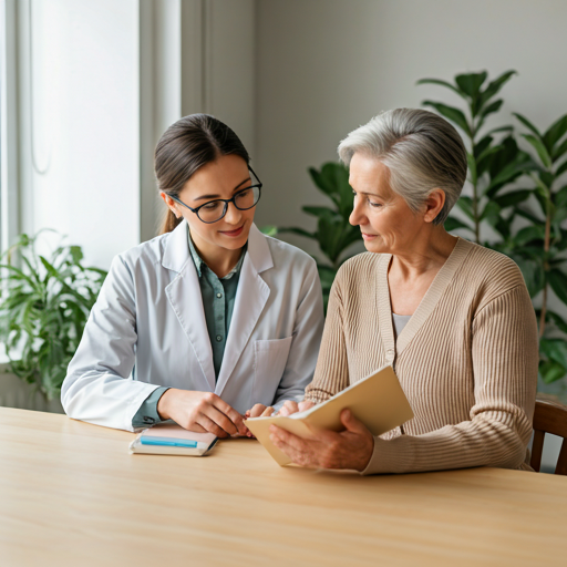 Patient receiving kidney care support